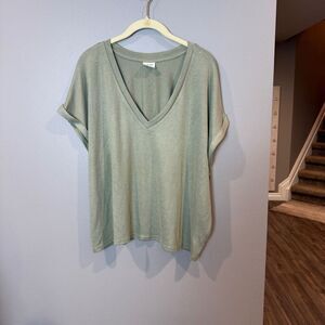 Mod Ref Soft Sage Green Relaxed Sweater Shirt L